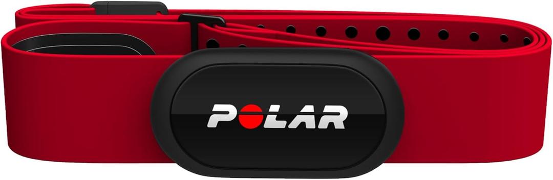 Polar H10 Heart Rate Monitor Chest Strap - ANT + Bluetooth, Waterproof HR Sensor for Men and Women (Red)