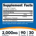 Nutricost Magtein Magnesium L-Threonate 2,000mg, 90 Capsules - Gluten Free, Vegetarian, 30 Servings