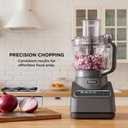 Ninja Food Processor, Professional Plus, 1000 Peak Watts, 4 Functions for Chopping, Slicing, Purees & Dough with 9-Cup Processor Bowl, 3 Blades, Food Chute & Pusher, Silver, BN601