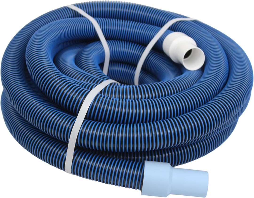 Wessel-Werk Pool Vacuum Hose | 1.25 inch x 30 Ft. with Swivel Cuff, Blue | Easy, Tangle-Free for Inground & Above Ground Use | Durable Pool Cleaner Hose, Made in the USA