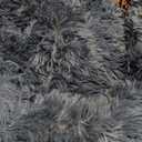 PetJett Calming Small Dog Bed - 23'' Round Dog Beds, Anti-Slip & Washable Puppy Bed - Super Soft Fluffy Plush Faux Fur Pet Bed, Anti-Anxiety Premium Comfort Donut Bed, Fits Dogs upto 25 lbs, Dark Gray