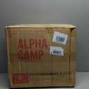 LET'S CAMP Folding Stadium Seat Bleacher Chair with Cup Holder, Mesh Bag and Hide Hooks, Portable Stadium Chair with Back and Cushion