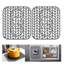 Sink Protectors for Kitchen Sink 12"13"16"18"19"24"26"28"29" Silicone Sink Mat| Silicone Kitchen Sink Mat for Bottom of Farmhouse(13.58"x 11.6"x2 Gray)