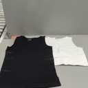 REORIA Womens Sexy Sleeveless High Neck Racer Back Halter Thong Bodysuits Leotard Tank Tops Black X-Large