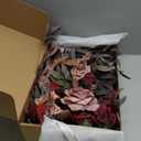 Ling's moment 2PCS Artificial Floral Swags Centerpieces Burgundy Wedding Flower Greenery Arrangements for Sweetheart/Head Table Decor Car Wall Window Arch Garden Decor Burgundy & Dusty Rose Maroon