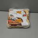 Buryeah 4 Pcs 40 x 50 Inch Thanksgiving Fall Throw Blanket Warm Soft Pumpkin Maple Autumn Plush Blanket Flannel Fleece Throw for Couch Chair Bedroom Picnic Home Decoration