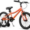 AVASTA Bilbo 18 20 24 Inch Kids Bike for Boys Girls 5-14 Years Old, Retro Style High Carbon Steel Bicycle with Adjustable Handlebars and Seat, Dual V-Brakes, Kickstand, Multiple Colors