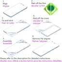 2 x Anti Blue Light Screen Protector for iPhone 13 mini(Pack of 3) with General Aligner,9H Tempered Glass Eye Protection Filter