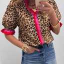 BKBEY Womens Ruffle Trim Floral Blouse Multicolor (M)