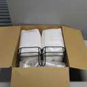 2 Pack 1 Gallon/128 oz Glass Laundry Detergent Dispenser, 3.8 L Liquid Soap Dispenser with Stand, Measuring Cup and Label, Fabric Softener, Liquid Bleach Container, Laundry Room Organization