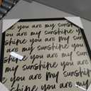 You Are My Sunshine Lyrics Canvas Print Art Print Rustic Wall Art Cute Poster Painting Trendy Home Decor Wall Decoration for Living Room Bedroom Apartment (Black Framed,8L x 12W)