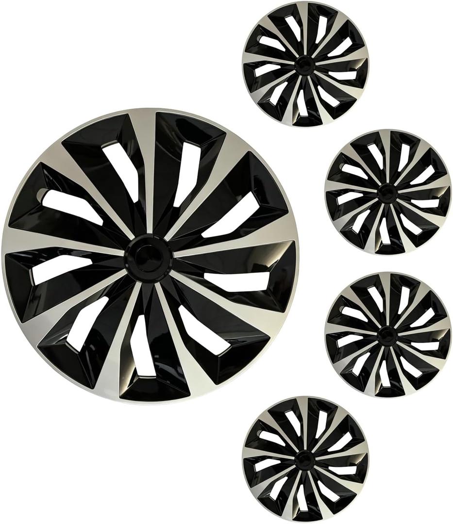 16 inch Hubcaps ABS Replacement for Steel Wheel（Non-Alloy） Snap-on Set of 4, 16-inch standard