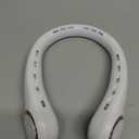 Portable Neck Fan, Personal Fan with 4000mAh Battery, Rechargeable Neck Fan with 3 Speeds and 64 Cool Lights, Birthday Gifts for Men Women Mom Dad, Hands Free Cooling fan for Summer(White)