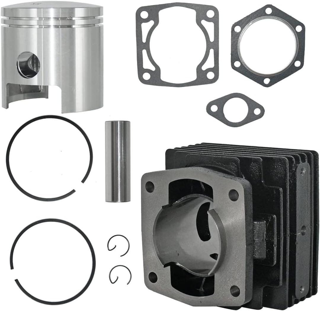 14532-G1 Top End Rebuild Kit Fit for EZGO 2 Cycle Gas Golf Cart Top End Rebuild Kit Cylinder & Piston 1976-1988