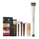 EIGSHOW 9Pcs 5 Color Full Makeup Brush Set and Dual Ended Foundation & Concealer Brush