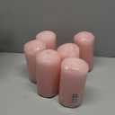 SRG 6 pcs Unscented Pink Round Pillar Candle, Hand Poured Premium Wax Candles 3 Inch x 6 Inch, Home Dcor, Wedding Receptions, Baby Showers, Birthdays, Celebrations, Party Favors & More