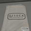 Qiseca Extra Long Curtains Linen Sheer Light Filtering Drapes Ceiling to Floor Loft High Living Room 204 Inch Long Rod Pocket Nature 1 Panel 52x204 (17FT)