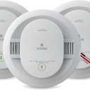 Kidde Smoke Detector, Hardwired with 10-Year Battery Backup, Interconnectable, LED Status Lights, 85 dB Alarm, 5-inches, 20SA10, 3 Pack, Manufactured Date: 2025 DEC 1