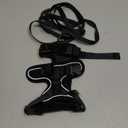 rabbitgoo Cat Harness and Leash for Walking, Escape Proof Soft Adjustable Vest Harnesses for Cats, Easy Control Breathable Reflective Strips Jacket, Black, XXS