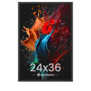 upsimples 24x36 Poster Frame, Wall Gallery Picture Frames with Engineered Wood, Black 1 Pack