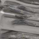 49-Piece Hammered Silverware Set with Organizer, Heavy Duty Stainless Steel Flatware for 8, Cutlery Utensil Sets with Steak Knives, Rust-proof, Mirror Polished, Dishwasher Safe