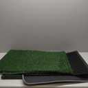 Reusable Training Pad Potty with 2-Pack Replaceable Artificial Grass Quick Absorbent Indoor Portable Dog Patio Potty Washable Pee Pad for Small Medium to Large Dog