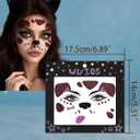 Christmas Reindeer Antlers Headband,Tail,Paws,Face Stickers, Halloween Festival Parties Dress up (Dog Brown)