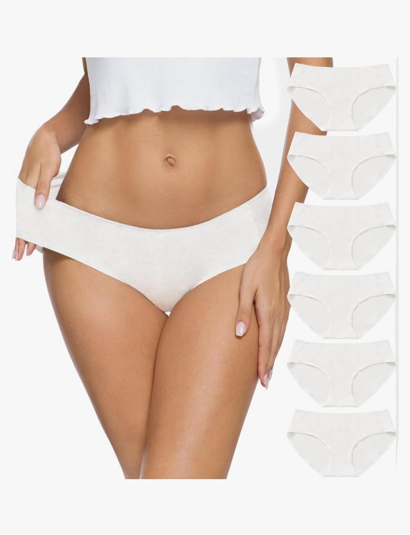 Altheanray Women’s Seamless Underwear No Show Panties Soft Stretch Bikini Underwears 6 Pack(AWB3081Scolor15), S