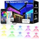 500FT Permanent Outdoor RGB Lights,IP67 Waterproof LED Eaves Lights with Smart App/Remote Control,for Christmas and All Holiday Decor,Daily and Accent Lighting,House Roof and Garden Lighting