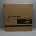 SUPERJARE 0.79'' Extra-Thick Exercise Equipment Mats, 6 Pcs 24 Sq Ft Rubber Top Floor Tiles with High Density EVA Foam, Interlocking Gym Flooring for Home Gym, Protective Workout Mat, Black/Grey