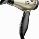 REVLON 1875W Compact Folding Handle Hair Dryer | Great for Travel (Gold/Black)