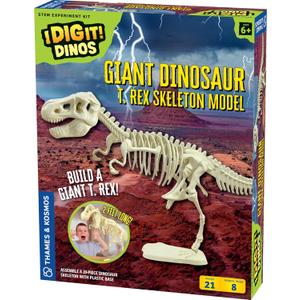 Thames & Kosmos Giant Dinosaur: T. Rex Skeleton Model | STEM Activity | Build a 26-in Long T. Rex Skeleton | Explore Paleontology & Learn Fun Dino Facts | Includes Manual with Step-by-Step Assembly