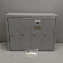 Salsbury Industries 3504ASU Surface Mounted Vertical Mailbox with 4 Doors and USPS Access, Aluminum