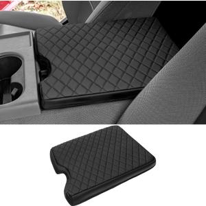 BIBLOZ Center Console Armrest Cover for Ford F150 2015-2024 2025 2026,F250 F350 F450 2017-2026 and Expedition 2018-2024 Accessories Center Console Cushion Cover(Jump Seat Only)