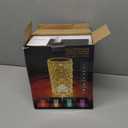 2 Pack Crystal Table Lamp, Remote and Touch Control Rose Wave Lamp, RGB Color Changing Night Light, Dimmable, USB Rechargeable Decoration Ambient Lighting for Dinner/Bars/Game Room/Living Room/Bedroom