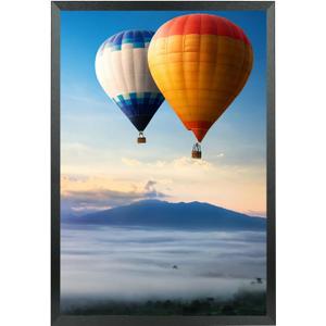 Mxtallup 13x24 Picture Frame Solid Wood Poster Frame for Wall 13x24 Photo Frames Family Black (T22B1324)