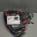 ZOBER 2 Pack Oxford Christmas Wreath Storage Container 36 Inch - Wreath Bag for Artificial Wreaths Box - Waterproof Fabric, Dual Zippered Wreaths Storage Bag With Strong Durable Handles - Black