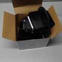 Kanayu Black Recessed Floor Outlet 3.98"x 3.66"x 4" 1-Gang with 4.8a USB Chargers 20 Amp Floor Receptacles Round Outlet Kit Electrical Waterproof Box Cover, ETL Listed