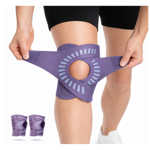 KNEEBRIGHT Light Hinged Knee Brace for Women, Strong Adjustable Compression Knee Brace, Quick Wrap Around Patella Support with Side Stabilizers for Meniscus Tear, Arthritis