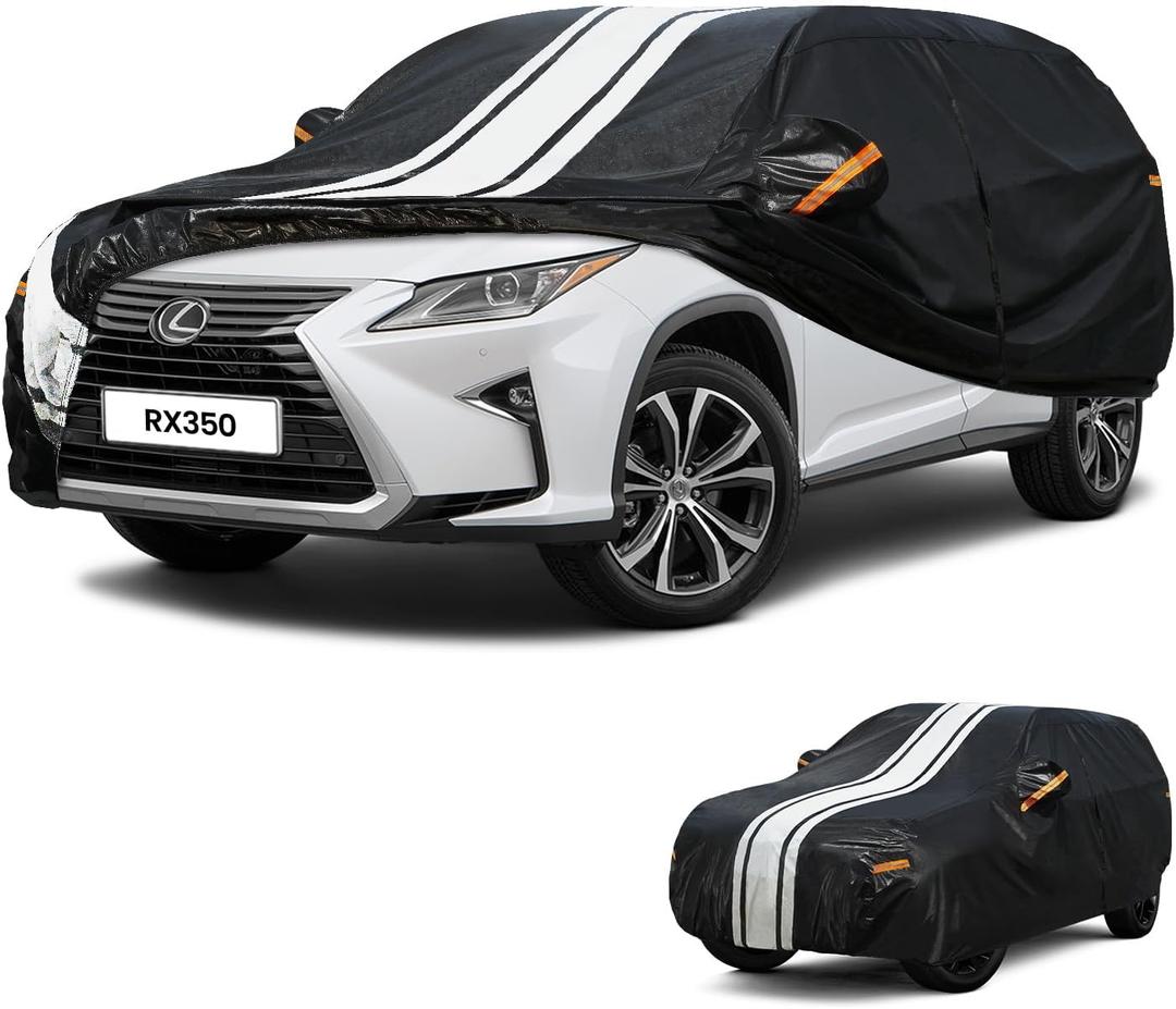 Lexus RX Car Cover Waterproof All Weather, Premium Car Cover Custom Fit for Lexus RX RX350 RX450H RX500H, with Free Towel/Storage Bag.