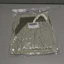 Womens Low Rise Wide Leg Striped Pants Jeans Boho Striped Drawstring Patchwork Denim Pants Trendy 2025 (Green, M)