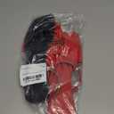 GORGLITTER Women's Bow Flat Sandals Dressy Rhinestone Slides Comfort Sandals Cute Slip On Shoes Red 9