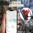 Ravemen Bike Tracker Compatible with Apple Find My, Rechargeable Anti-Theft GPS Tracker for Bikes, 8-Month Power Life Bicycle Finder Location Accessories Hidden Under Bottle Holder (iOS Only)