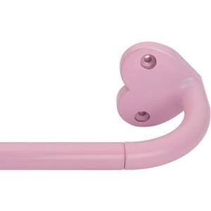 Pink Curtain Rods for windows 32 to 150 inch,Adjustable Blackout Curtain Rod foBedroom,Outdoor,3/4 Inch Diameter for Bedroom,Kitchen and patio,No Rust (Pink, 32-88)