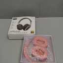 New Wireless Headset, Hifi Clear Call, Comfortable Fit With Head, Foldable, Rotatable, Stretchable. Compatible with Mobile Phones, Computers, MP3 and Other Devices. Wireless Headphones (Pink)