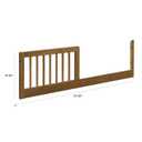 Davinci Toddler Bed Conversion Kit (M14799) in Walnut