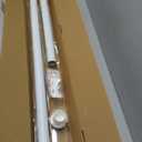 ASHLEYRIVER Room Divider Tension Curtain Rod,Tension Shower Window Curtain Rod,No Drilling,Very Secure-43-83 Inch,White