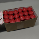 Candle Charisma Red Unscented Votive Candles - 15 Hour Burn time - Set of 36 for Dinner, Wedding, Halloween and Holiday Decorations