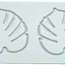 2 x Fondant Silicone Moulds Tropical Leaves Silicone Imprint Mat Gum Paste Press Mold for Cake Chocolate Cupcake Decorating Cake Toppers Candy Cookies Resin Sugarcraft (A_9.44x3.08x0.12inch)