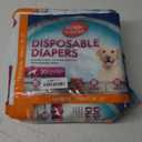 Simple Solution Disposable Dog Diapers, Female Dog Diapers, Puppy Potty Training, Incontinence and Heat Cycle Protection, Large Diapers for Dogs, 18-27 Inch Waist, 30 Count (30 Count)